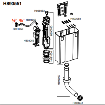 Komplet laufen indercisterne special model